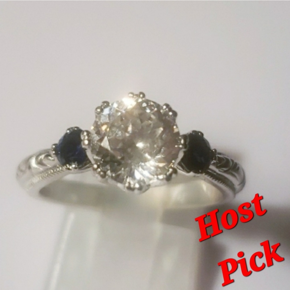 Host Pick Gorgeous Tacori Genuine Sapphire and Absolute Ring - Picture 3 of 5